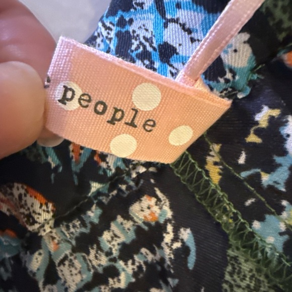 Floral Wide Leg Pants - Green and Multicolor - Picture 10 of 14